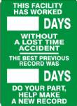 Safety Score PVC Board -20x28" - Aluminum